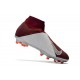 Chaussures de Football Nike Phantom Vision Elite DF FG Rouge Argent
