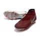 Chaussures de Football Nike Phantom Vision Elite DF FG Rouge Argent