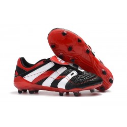 Chaussures de Football adidas Predator Accelerator FG - Noir Rouge Blanc