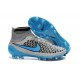 Crampon de Football Nouvelles 2015 Nike Magista Obra FG Gris Bleu Turquoise