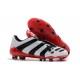 Chaussures de Football adidas Predator Accelerator FG - Blanc Noir Rouge