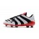Chaussures de Football adidas Predator Accelerator FG - Blanc Noir Rouge