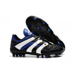 Chaussures de Football adidas Predator Accelerator FG - Noir Blanc Bleu