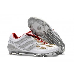 Chaussures de Football adidas Predator Accelerator FG - Gris Rouge
