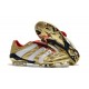 Chaussures de Football adidas Predator Accelerator FG - Or Blanc Rouge