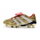 Chaussures de Football adidas Predator Accelerator FG - Or Blanc Rouge