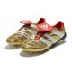 Chaussures de Football adidas Predator Accelerator FG - Or Blanc Rouge