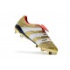 Chaussures de Football adidas Predator Accelerator FG - Or Blanc Rouge