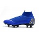 Nike Mercurial Superfly 6 Elite SG-PRO Anti Clog Bleu Argent
