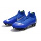 Nike Mercurial Superfly 6 Elite SG-PRO Anti Clog Bleu Argent