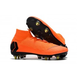 Nike Mercurial Superfly 6 Elite SG-PRO Anti Clog Orange Noir