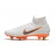 Nike Mercurial Superfly 6 Elite SG-PRO Anti Clog Blanc Orange