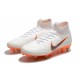 Nike Mercurial Superfly 6 Elite SG-PRO Anti Clog Blanc Orange