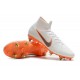 Nike Mercurial Superfly 6 Elite SG-PRO Anti Clog Blanc Orange