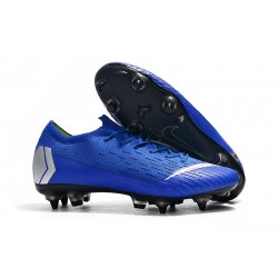 Nike Crampons Mercurial Vapor XII Elite Anti-Clog SG-Pro Bleu Argent