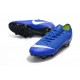 Nike Crampons Mercurial Vapor XII Elite Anti-Clog SG-Pro Bleu Argent