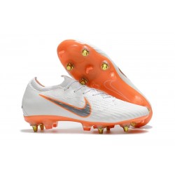Nike Crampons Mercurial Vapor XII Elite Anti-Clog SG-Pro Blanc Orange