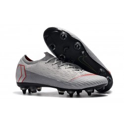 Nike Mercurial Vapor 12 SG-Pro AC Homme - Gris Rouge