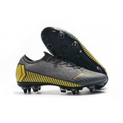 Nike Mercurial Vapor 12 SG-Pro AC Homme - Gris Jaune