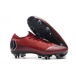 Nike Mercurial Vapor 12 SG-Pro AC Homme - Rouge Noir