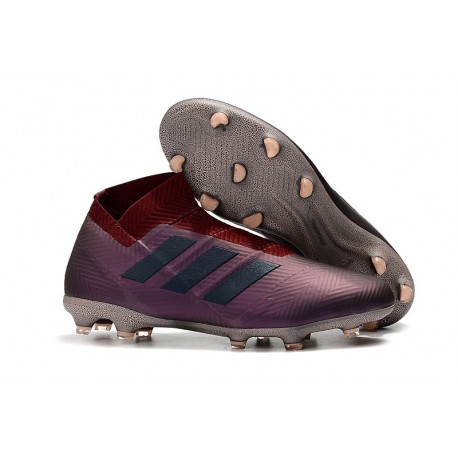 adidas Crampons de Football Nemeziz 18+FG - Violet Noir