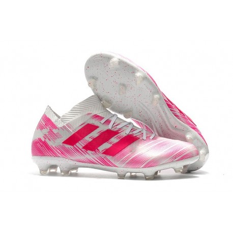 adidas Nemeziz Messi 18.1 FG Chaussures - Rose Blanc