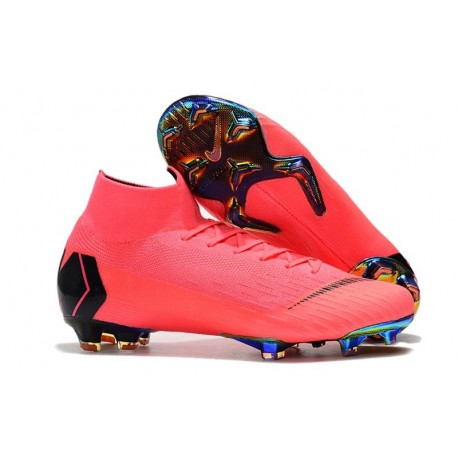 Chaussures Nike Superfly 6 Elite FG pour Homme - Rose Noir