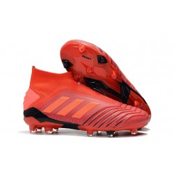 adidas Crampons de Foot Predator 19+ FG Rouge
