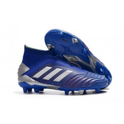 adidas Crampons de Foot Predator 19+ FG Bleu Argent