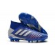 Chaussure adidas Predator 19.1 FG Homme - Bleu Argent