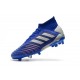 Chaussure adidas Predator 19.1 FG Homme - Bleu Argent