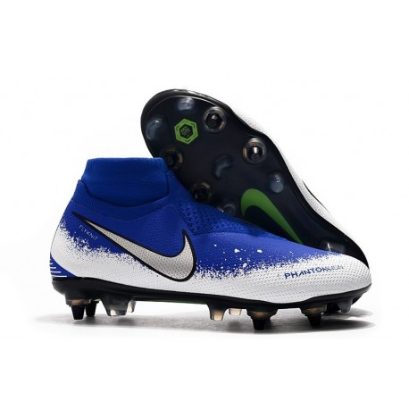 Nike Phantom VSN Elite DF SG-Pro AC Bleu Blanc Argent
