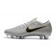 Nike Mercurial Vapor XII Elite FG Crampons de Football - Argent Noir