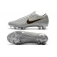 Nike Mercurial Vapor XII Elite FG Crampons de Football - Argent Noir