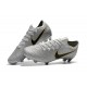 Nike Mercurial Vapor XII Elite FG Crampons de Football - Argent Noir