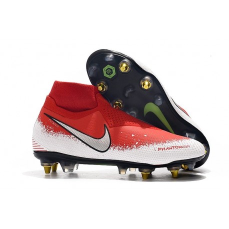 Nike Phantom VSN Elite DF SG-Pro AC Rouge Blanc Argent