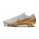 Nike Mercurial Vapor XII Elite FG Crampons de Football - Blanc Or