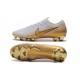 Nike Mercurial Vapor XII Elite FG Crampons de Football - Blanc Or