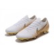 Nike Mercurial Vapor XII Elite FG Crampons de Football - Blanc Or