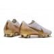 Nike Mercurial Vapor XII Elite FG Crampons de Football - Blanc Or