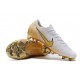 Nike Mercurial Vapor XII Elite FG Crampons de Football - Blanc Or