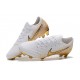 Nike Mercurial Vapor XII Elite FG Crampons de Football - Blanc Or
