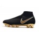 Nike Phantom Vsn Elite DF FG Crampons de Foot - Noir Or