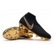 Nike Phantom Vsn Elite DF FG Crampons de Foot - Noir Or