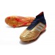 Chaussure adidas Predator 19.1 FG Homme - Or Rouge Argent