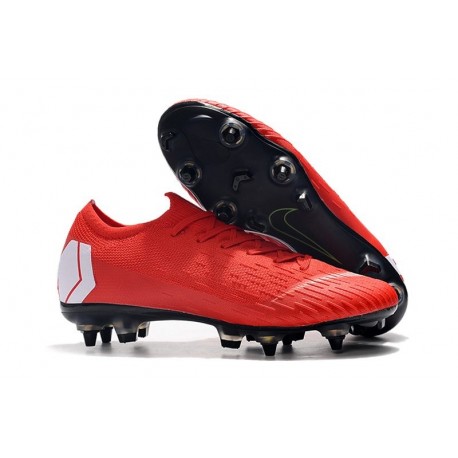 Nike Mercurial Vapor 12 SG-Pro AC Homme - Rouge Blanc