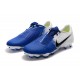 Chaussures Nouvelle Nike Phantom Venom Elite FG Blanc Bleu Noir