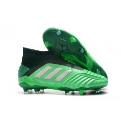 adidas Crampons de Foot Predator 19+ FG Vert Argent