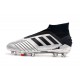 adidas Crampons de Foot Predator 19+ FG Argent Noir