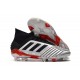 Chaussure adidas Predator 19.1 FG Homme - Argent Noir